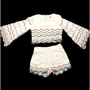 Rainbow Wave Shirt+Short Set, Lola and the Boys